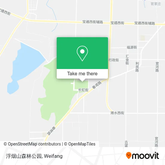 浮烟山森林公园 map