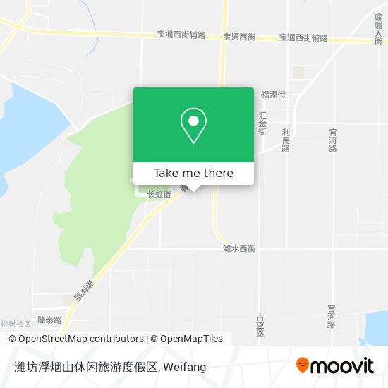 潍坊浮烟山休闲旅游度假区 map