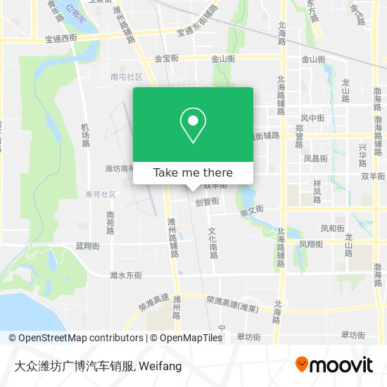 大众潍坊广博汽车销服 map