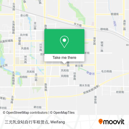 三元乳业站自行车租赁点 map