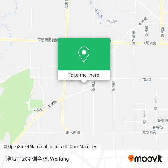 潍城甘霖培训学校 map