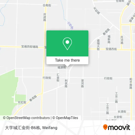 大学城汇金街-B6栋 map