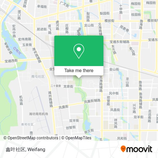 鑫叶社区 map