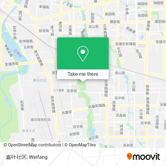 鑫叶社区 map