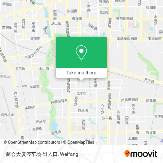 商会大厦停车场-出入口 map
