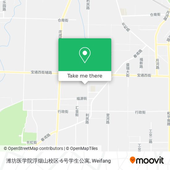 潍坊医学院浮烟山校区-6号学生公寓 map