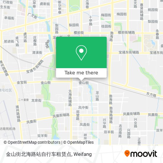 金山街北海路站自行车租赁点 map