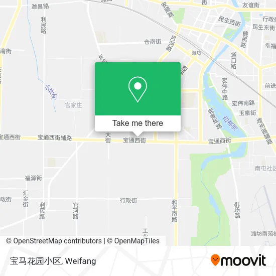 宝马花园小区 map
