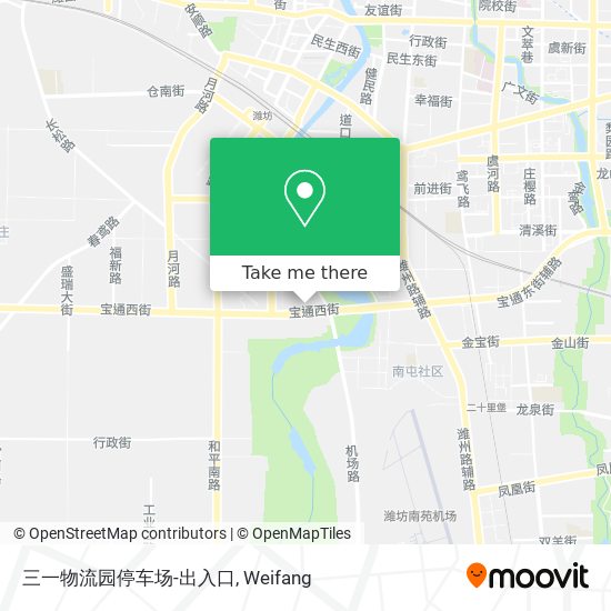 三一物流园停车场-出入口 map