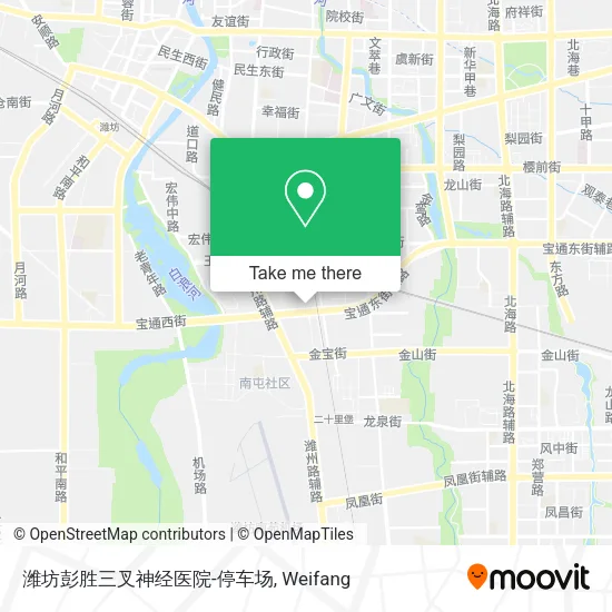 潍坊彭胜三叉神经医院-停车场 map