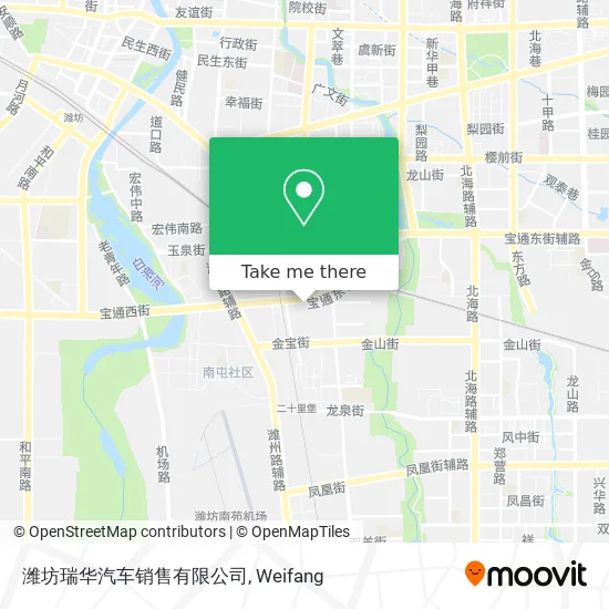 潍坊瑞华汽车销售有限公司 map