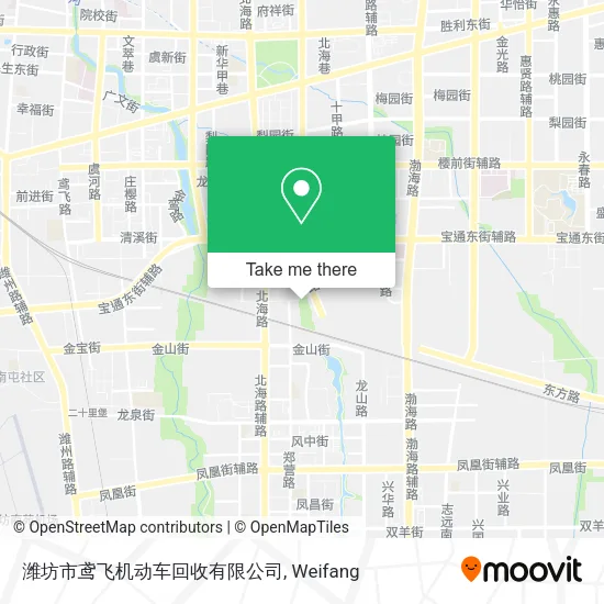 潍坊市鸢飞机动车回收有限公司 map
