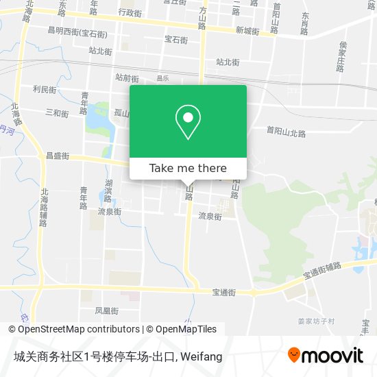 城关商务社区1号楼停车场-出口 map