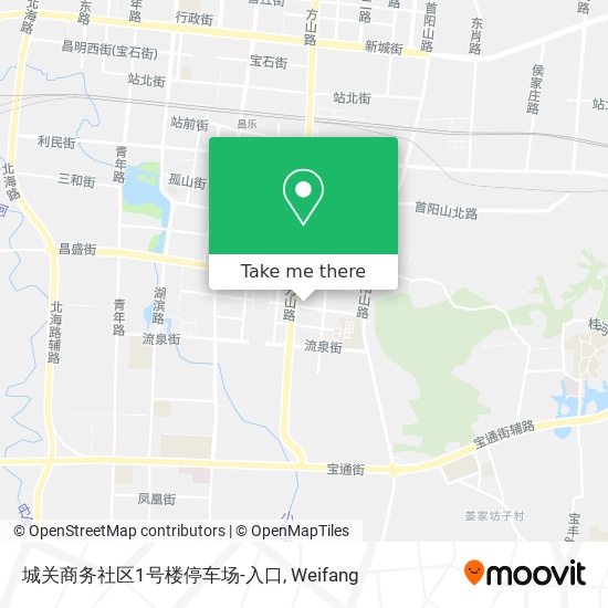 城关商务社区1号楼停车场-入口 map