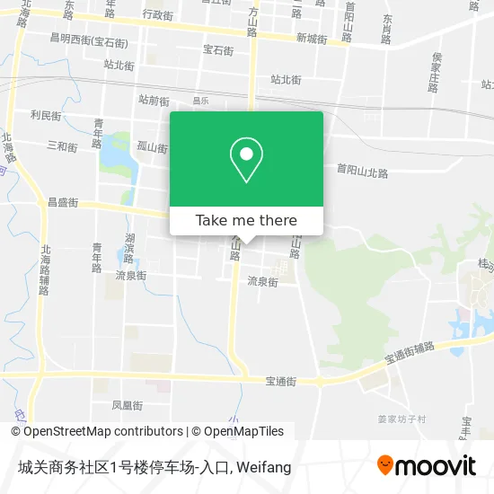 城关商务社区1号楼停车场-入口 map