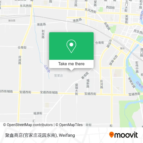聚鑫商店(官家庄花园东南) map