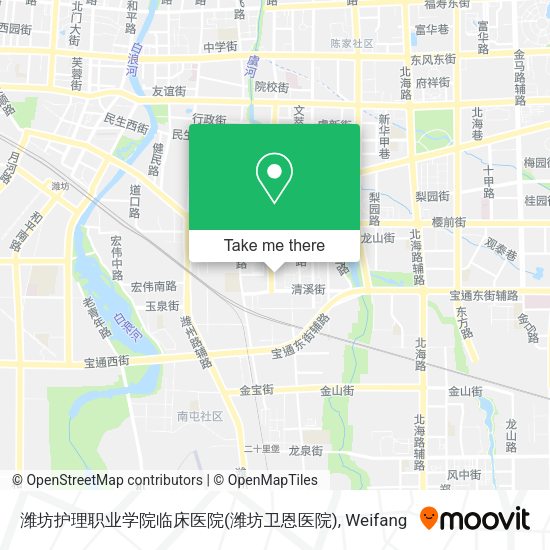 潍坊护理职业学院临床医院(潍坊卫恩医院) map