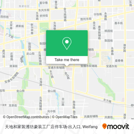 天地和家装潍坊豪装工厂店停车场-出入口 map