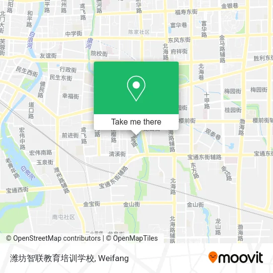 潍坊智联教育培训学校 map