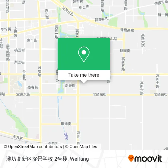 潍坊高新区浞景学校-2号楼 map