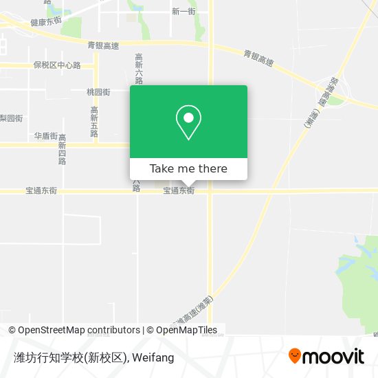 潍坊行知学校(新校区) map