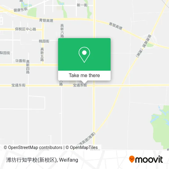 潍坊行知学校(新校区) map