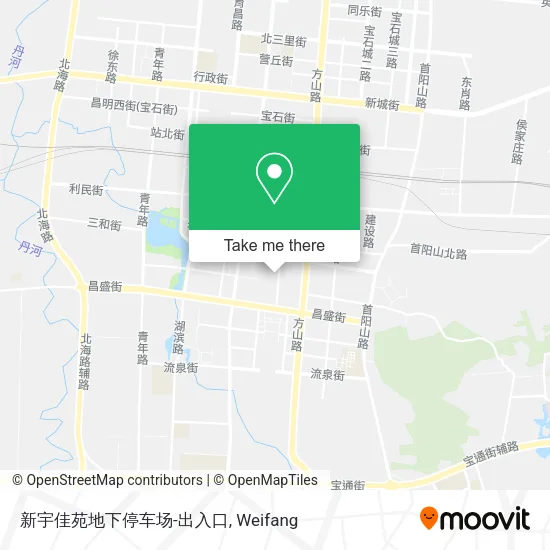 新宇佳苑地下停车场-出入口 map