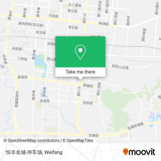 恒丰名城-停车场 map