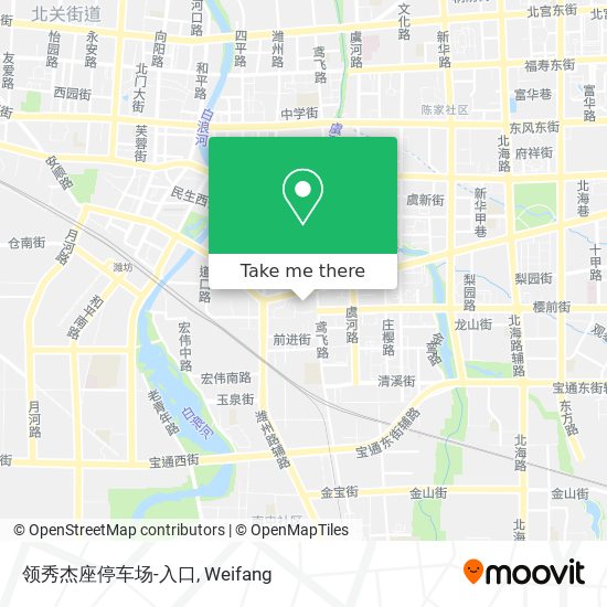 领秀杰座停车场-入口 map