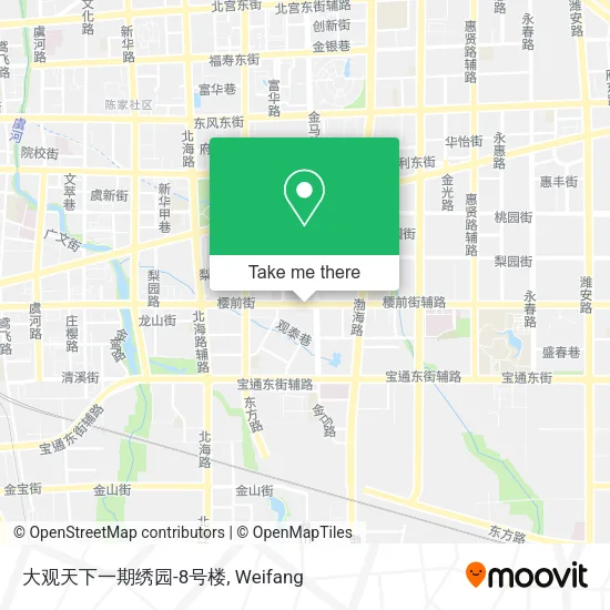 大观天下一期绣园-8号楼 map