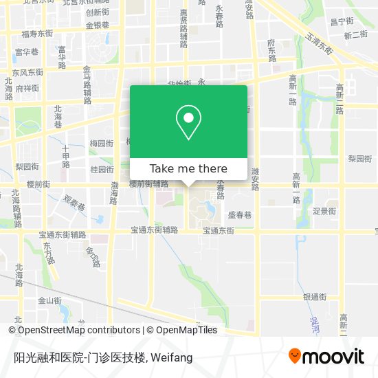 阳光融和医院-门诊医技楼 map