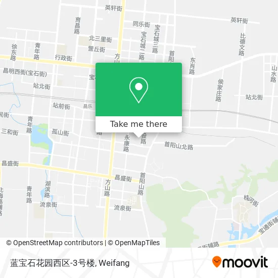 蓝宝石花园西区-3号楼 map