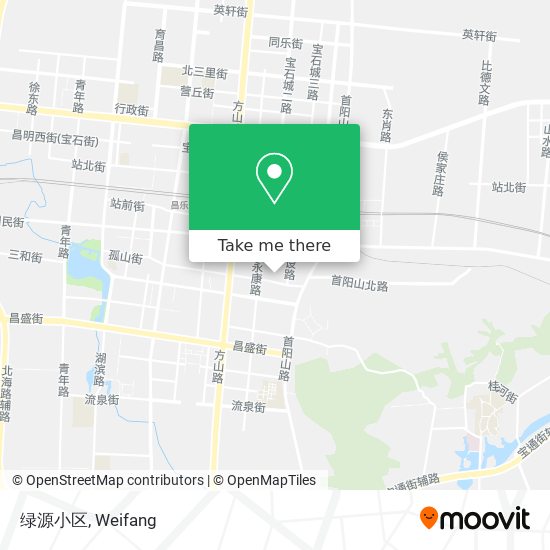 绿源小区 map