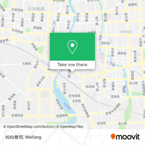 灿灿餐馆 map