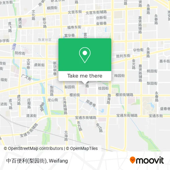 中百便利(梨园街) map