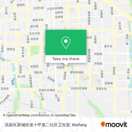 高新区新城街道十甲第二社区卫生室 map