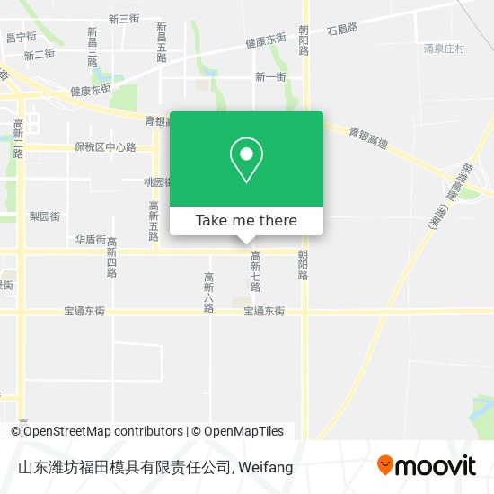 山东潍坊福田模具有限责任公司 map