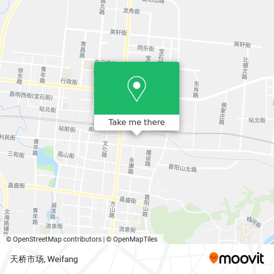 天桥市场 map