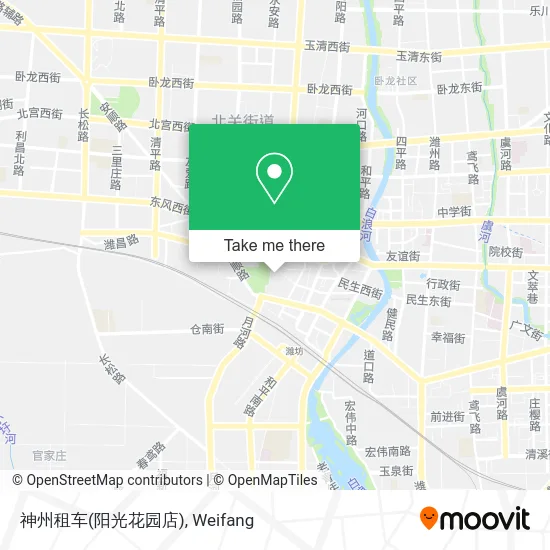 神州租车(阳光花园店) map