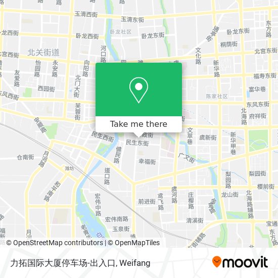 力拓国际大厦停车场-出入口 map