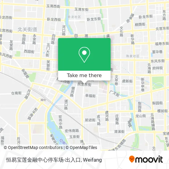 恒易宝莲金融中心停车场-出入口 map