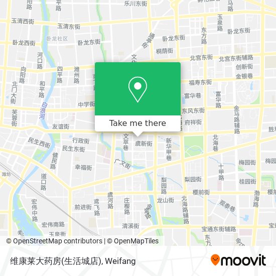 维康莱大药房(生活城店) map