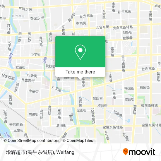 增辉超市(民生东街店) map