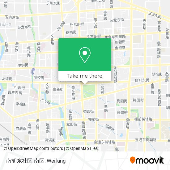 南胡东社区-南区 map
