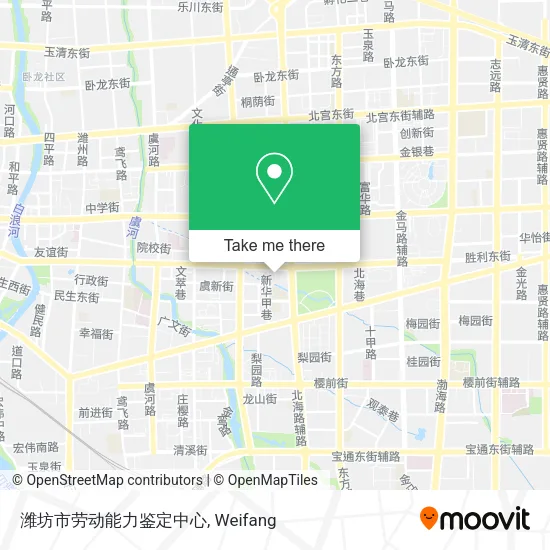 潍坊市劳动能力鉴定中心 map