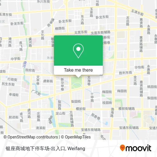 银座商城地下停车场-出入口 map