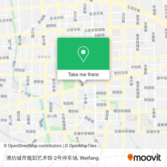 潍坊城市规划艺术馆-2号停车场 map