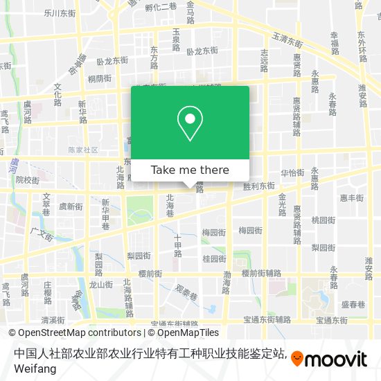 中国人社部农业部农业行业特有工种职业技能鉴定站 map