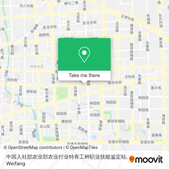 中国人社部农业部农业行业特有工种职业技能鉴定站 map