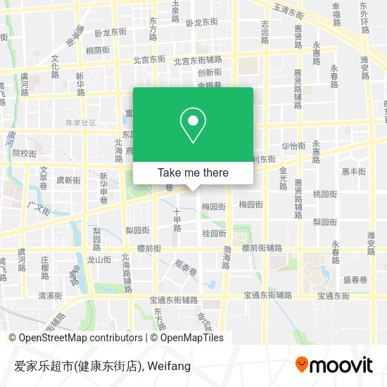 爱家乐超市(健康东街店) map